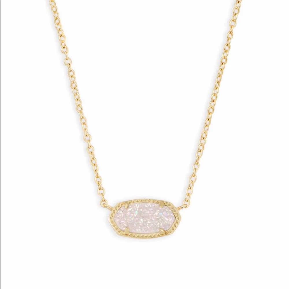 Kendra Scott Elisa necklace gold/iridescent drusy